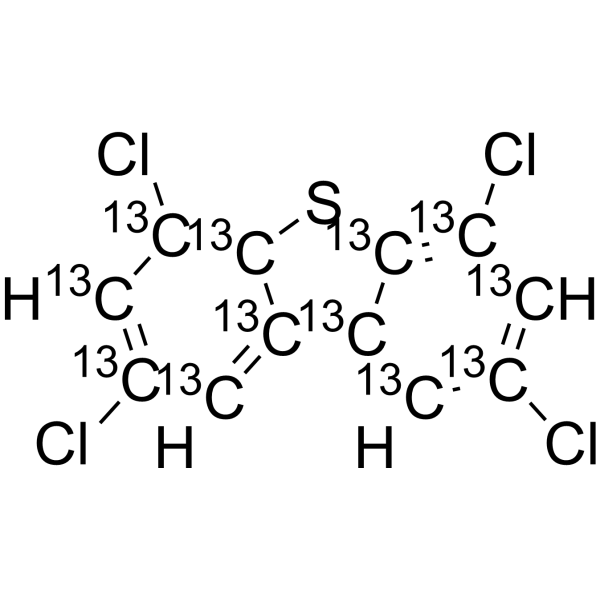 2,4,6,8-Tetrachloro dibenzothiophene-13C12